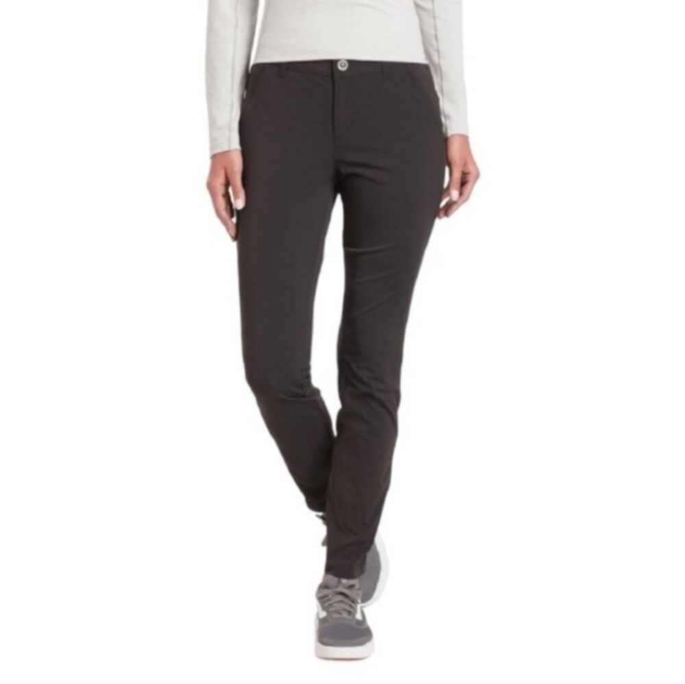 Kuhl Women’s Size 12 Innovair Skinny Pants Activewear Hiking Trousers In Black